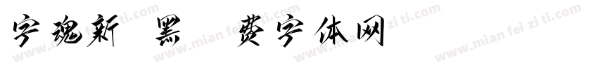 字魂新 黑字体转换